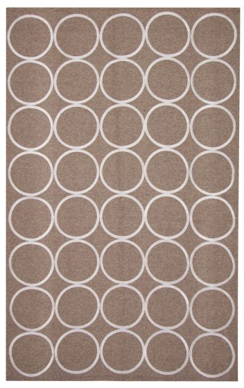 Flat-weaves & Kilims  Traditional/Oriental Brown Area rug 5x8 Turkish Flat-Weave 375204