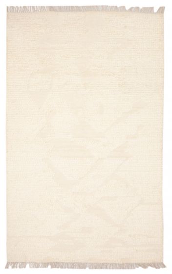 Indian Tangier 5'1" x 8'1" Hand-knotted Wool Rug 