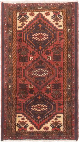 Bordered  Traditional Brown Area rug Unique Persian Hand-knotted 296654