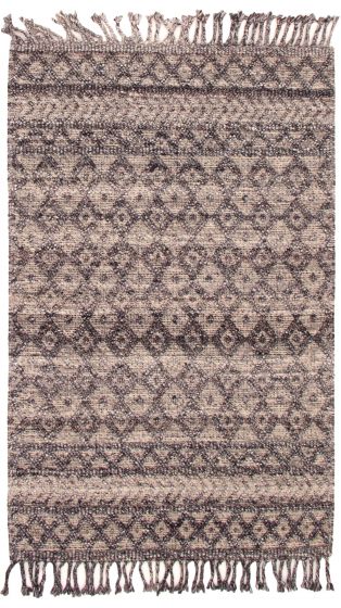 Braided  Transitional Grey Area rug 5x8 Indian Braided Weave 350065