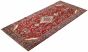 Persian Hamadan 4'7" x 9'1" Hand-knotted Wool Red Rug