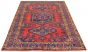 Bordered  Traditional Red Area rug 8x10 Persian Hand-knotted 290303