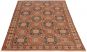 Bordered  Traditional Brown Area rug 6x9 Turkish Hand-knotted 293882