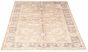 Bordered  Transitional Green Area rug 5x8 Indian Hand-knotted 313659