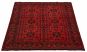 Bordered  Tribal Red Area rug 4x6 Afghan Hand-knotted 329142