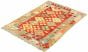 Kilim vif et coloré 3'1" x 4'10" en laine