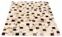 Argentina Cowhide Patchwork 5'6" x 7'9" Handmade Leather Rug 