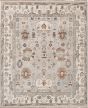 Traditional Grey Area rug 6x9 Indian Hand-knotted 222705