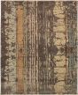 Casual  Contemporary Grey Area rug 6x9 Indian Hand-knotted 271836