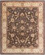 Bordered  Traditional Brown Area rug 6x9 Afghan Hand-knotted 280376