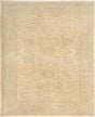 Bordered  Floral Ivory Area rug 9x12 Turkish Hand-knotted 281121