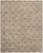 Casual  Transitional Grey Area rug 6x9 Indian Hand-knotted 299858