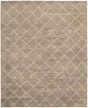 Casual  Transitional Grey Area rug 6x9 Indian Hand-knotted 299858