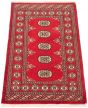 Bordered  Tribal Red Area rug 3x5 Pakistani Hand-knotted 305447