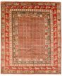 Tribal Red Area rug 6x9 Indian Hand-knotted 313411