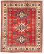 Bordered  Traditional Red Area rug 6x9 Afghan Hand-knotted 326261