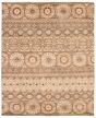 Casual  Transitional Brown Area rug 6x9 Pakistani Hand-knotted 338762
