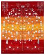 Casual  Transitional Red Area rug 6x9 Indian Hand-knotted 345526