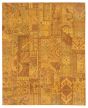 Contemporary  Transitional Orange Area rug 6x9 Pakistani Hand-knotted 374342