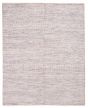 Transitional Grey Area rug 6x9 Indian Hand-knotted 377673