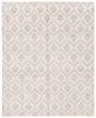 Transitional Grey Area rug 6x9 Indian Hand-knotted 379034