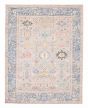 Bordered  Traditional Grey Area rug 6x9 Pakistani Hand-knotted 381768