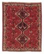 Bordered  Traditional Red Area rug 4x6 Persian Hand-knotted 383518
