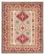 Bordered  Transitional Blue Area rug 4x6 Afghan Hand-knotted 392670