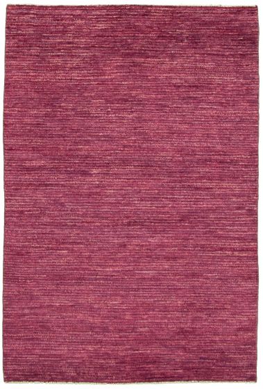 Gabbeh  Tribal Purple Area rug 3x5 Pakistani Hand-knotted 339822