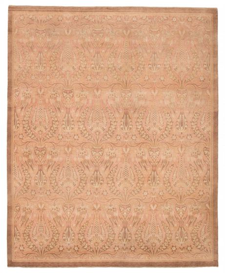Traditional  Transitional Brown Area rug 6x9 Pakistani Hand-knotted 392410