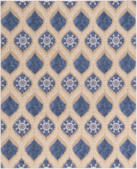 Casual  Transitional Blue Area rug 6x9 Indian Flat-weave 284302