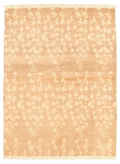 Casual  Transitional Brown Area rug 3x5 Pakistani Hand-knotted 318020