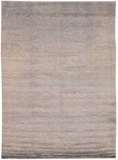 Gabbeh  Tribal Grey Area rug 9x12 Pakistani Hand-knotted 339403