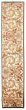 Bordered  Traditional Ivory Runner rug 21-ft-runner Persian Hand-knotted 353689