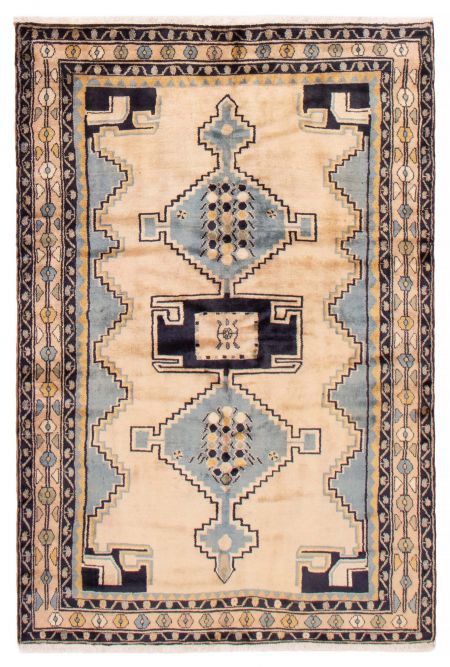 Persian Style 4'11" x 7'5" Hand-knotted Wool Rug 