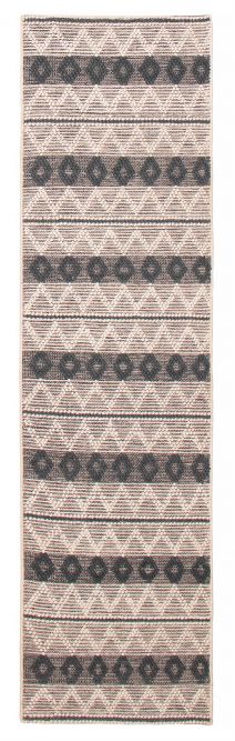 Indian Sienna 2'8" x 10'0" Braid weave Wool Rug 