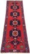 Bordered  Traditional Red Runner rug 9-ft-runner Persian Hand-knotted 301337
