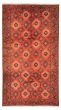 Bordered  Tribal Red Area rug 6x9 Turkish Hand-knotted 317983