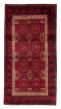 Bordered  Tribal Red Area rug 3x5 Afghan Hand-knotted 384725