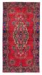 Bordered  Vintage/Distressed Red Area rug 5x8 Turkish Hand-knotted 384884
