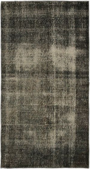 Transitional Green Area rug 4x6 Turkish Hand-knotted 163140