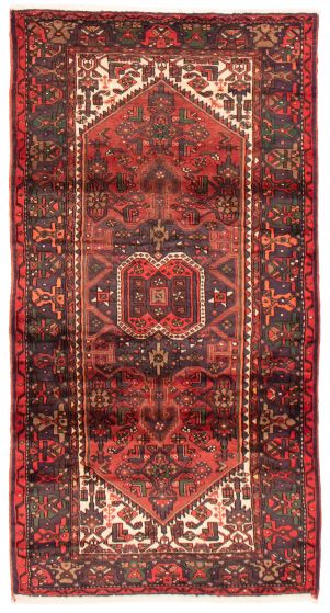 Bordered  Traditional Red Area rug Unique Persian Hand-knotted 371277