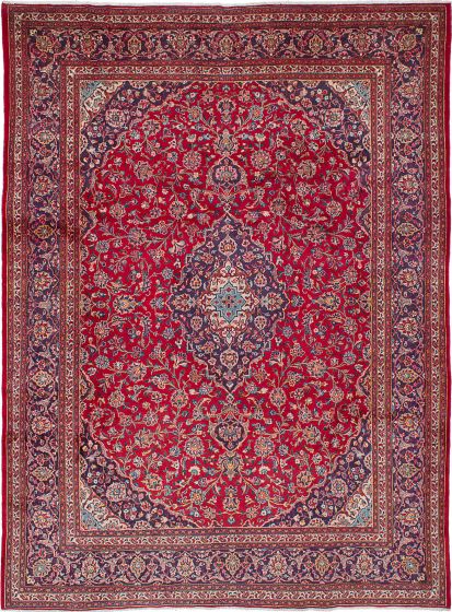 Vintage Red Area rug 10x14 Persian Hand-knotted 226267
