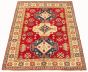 Afghan Finest Gazni 6'0" x 8'4" Hand-knotted Wool Red Rug