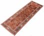 Persian Hosseinabad 3'3" x 9'3" Hand-knotted Wool Copper Rug