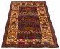 Afghan Rare War 3'11" x 6'7" Hand-knotted Wool Rug 