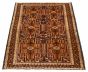 Afghan Baluch 3'7" x 6'5" Hand-knotted Wool Rug 