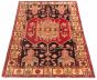 Persian Style 4'3" x 7'7" Hand-knotted Wool Rug 