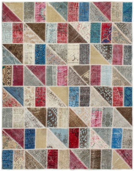 Casual  Transitional Multi Area rug 5x8 Turkish Hand-knotted 292303