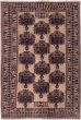 Traditional Ivory Area rug 6x9 Afghan Hand-knotted 215511